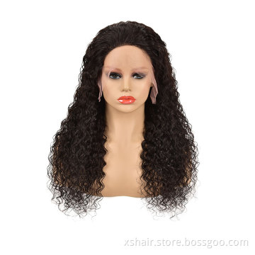 Custom human hair wigs Long wavy human hair wigs Kinky Curly Peruvian hair wig